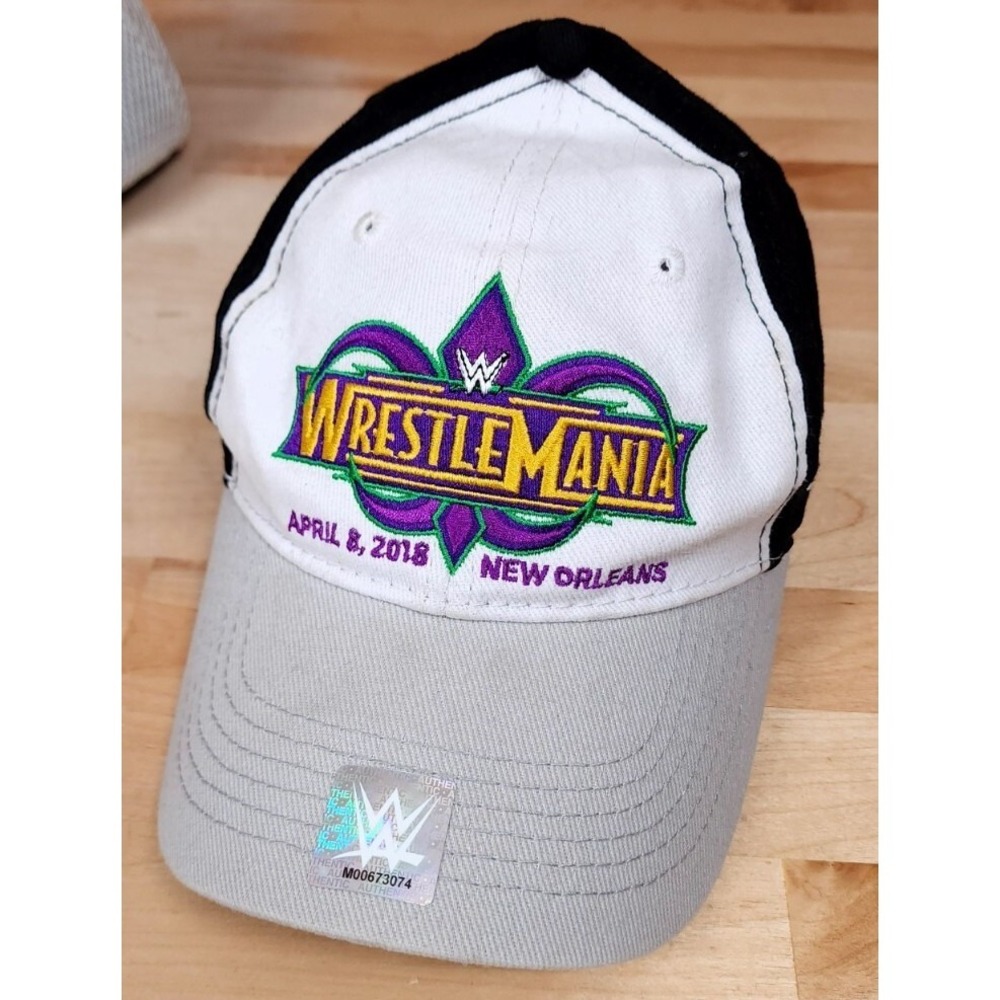 WWE‎ Wrestling Wrestlemania 34 New Orleans 2018 Snapback Hat Cap